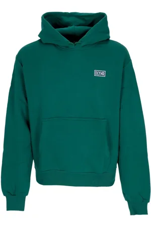DOLLY NOIRE Sweathshirts & Hoodies, Herre, Grøn, XL, Bomuld, Grøn Logo Bagpå Hættetrøje