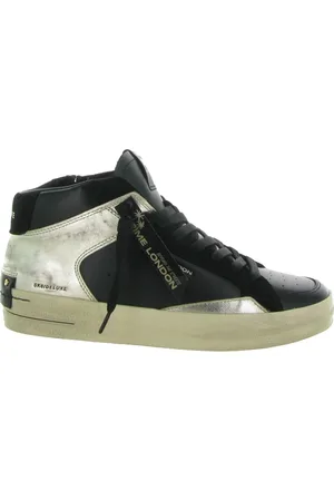 Crime london Sko, Dame, Sort, 36 EU, Læder, SK8 Deluxe Mid Sneakers