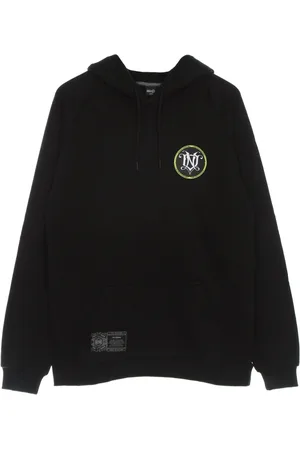 DOLLY NOIRE Sweathshirts & Hoodies, Herre, Sort, M, Bomuld, Sort Monogram Letvægts Hættetrøje