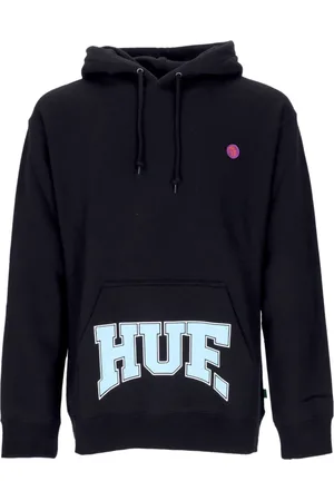 Huf Sweathshirts & Hoodies, Herre, Sort, M, Bomuld, Sort hættetrøje med kængurulomme