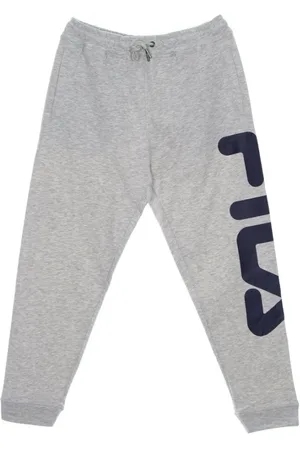 Fila Bukser, Herre, Grå, XL, Bomuld, Lys Grå Melange Tracksuit Bukser