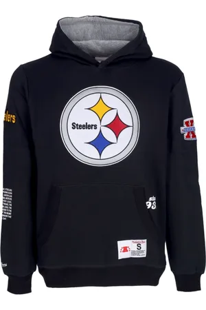 Mitchell & Ness Sweathshirts & Hoodies, Herre, Sort, S, Bomuld, Pittsburgh Steelers NFL Hoodie