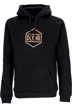 DOLLY NOIRE Sweathshirts & Hoodies, Herre, Sort, L, Bomuld, Sort Logo Hoodie med Kængurulomme