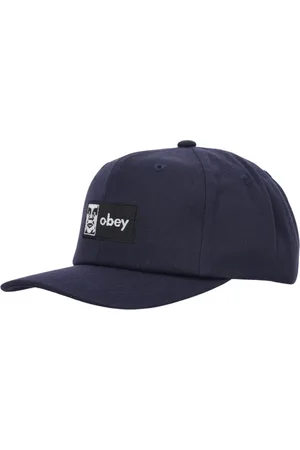 Obey Tilbehør, unisex, Blå, ONE SIZE, Uld, Klassisk Snapback Kasket Blå