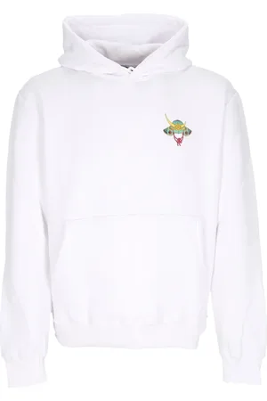 DOLLY NOIRE Sweathshirts & Hoodies, Herre, Hvid, S, Bomuld, Tiger Soldier Hættetrøje Hvid Herre