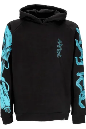 DOLLY NOIRE Sweathshirts & Hoodies, Herre, Sort, S, Bomuld, Sort Ninja Kanin Hættetrøje Sweatshirt