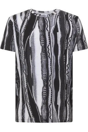 Carlo Colucci Top, Herre, Sort, M, Trykt Rund Hals T-Shirt