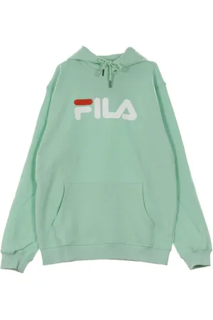 Fila Sweathshirts & Hoodies, Herre, Grøn, M, Bomuld, Grøn Kænguruhættetrøje Langærmet Sweatshirt