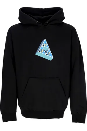Huf Sweathshirts & Hoodies, Herre, Sort, XL, Bomuld, Sort Triple Triangle Hættetrøje