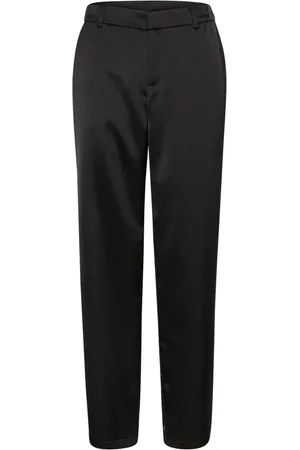 Cream Bukser, Dame, Sort, 2XL, Polyester, Elegant Sateen Pant i Pitch