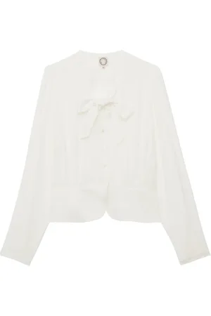 Inès de la Fressange Bluser & Skjorter, Dame, Hvid, L, Emeline TOP