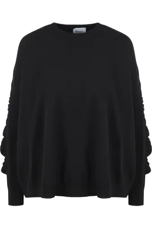 NUDE Strik, Dame, Sort, 2XS, Uld, Uld Crew Neck Sweater