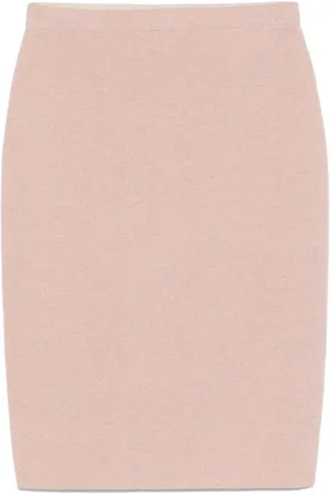 D.EXTERIOR Nederdel, Dame, Lyserød, 2XL, Uld, Rose Quartz Strikket Blyant Nederdel