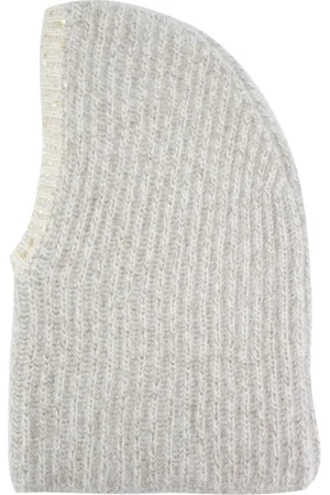 PANICALE Tilbehør, Dame, Grå, ONE SIZE, Uld, Blød Garn Balaclava med Lyse Palietter