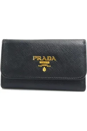 Prada Pre-owned, unisex, Sort, ONE SIZE, Tyl, Pre-owned Laeder punge