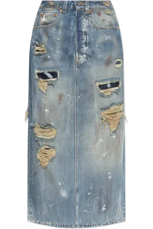 Vetements Nederdel, Dame, Blå, XS, Denim, Jeans nederdel