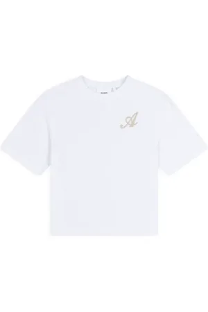Axel Arigato Top, Dame, Hvid, S, Bomuld, Grail Broderet T-shirt