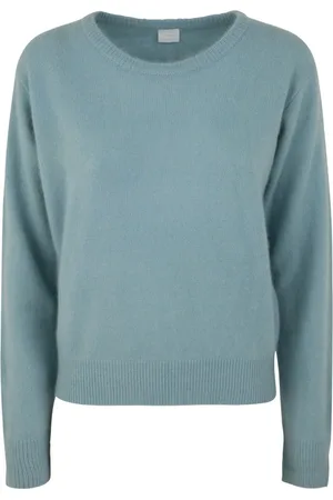 C.T.Plage Strik, Dame, Blå, XS, Uld, Lyseblå Crew Neck Sweater