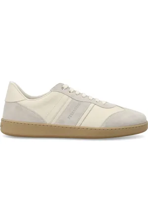Salvatore Ferragamo Sko, Herre, , 39 EU, Suede, Suede Lace-Up Sneakers Aw23