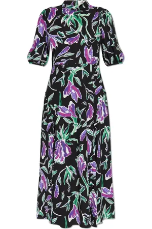 Diane von Furstenberg Kjole, Dame, Flerfarvet, 2XS, Kjole 