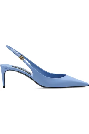 Dolce & Gabbana Sko, Dame, Blå, 38 1/2 EU, Uld, Højhælede sko
