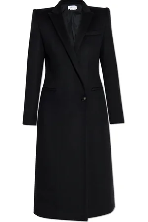 Alexander McQueen Frakke, Dame, Sort, S, Uld, Uldfrakke