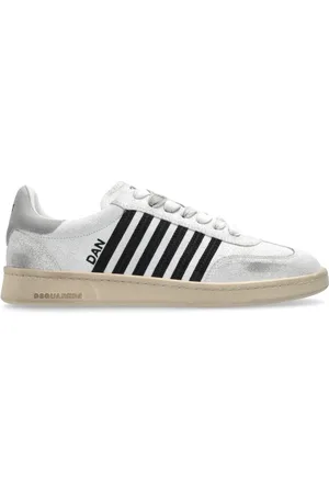 Dsquared2 Sko, Herre, Hvid, 41 EU, Læder, Sneakers Boxer