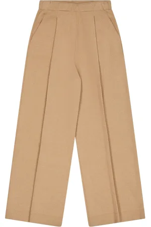 LANEUS Bukser, Dame, Brun, XS, Cashmere, Wool Cashmere Bukser med lige ben