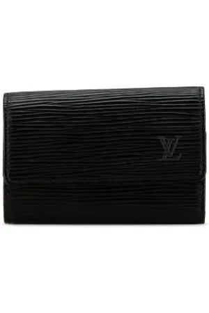 LOUIS VUITTON Pre-owned, Dame, Sort, ONE SIZE, Tyl, Pre-owned Laeder ngleholdere