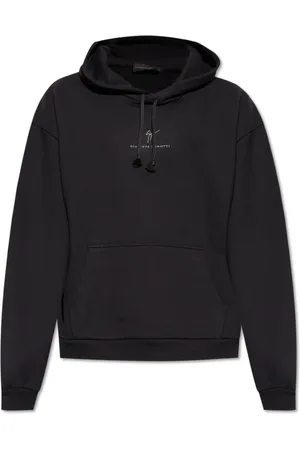Giuseppe Zanotti Sweathshirts & Hoodies, Herre, Sort, 2XL, Bomuld, Hættetrøje