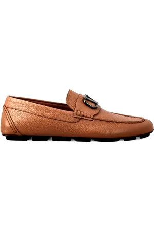 VALENTINO GARAVANI Sko, Herre, Brun, 42 1/2 EU, Uld, Stilfulde loafers med unikt design