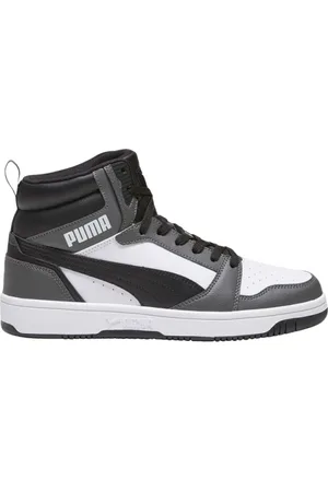 PUMA Sko, Herre, Flerfarvet, 45 EU, Læder, Grå Læder Sneakers Rebound V6
