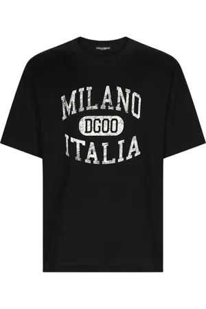 Dolce & Gabbana Top, Herre, Sort, XL, Bomuld, Afslappet Bomuld T-shirt G8Pn9Tg7Npvn0000
