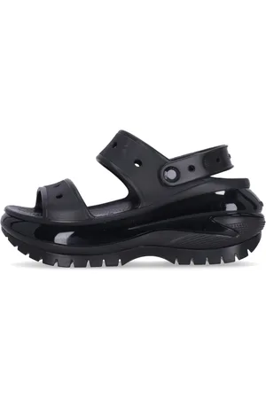 Crocs Sko, Dame, Sort, 39 EU, Sort Mega Crush Sandal med 61mm Hæl