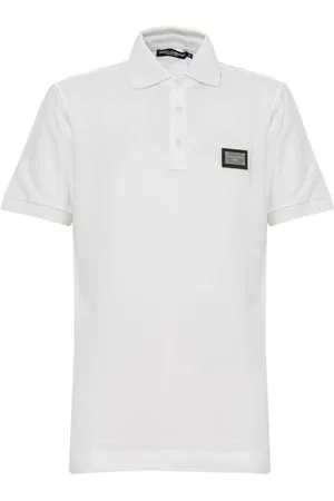 Dolce & Gabbana Top, Herre, Hvid, 2XL, Casual Polo Shirt