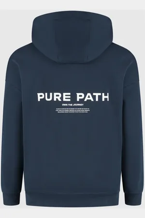 Pure Path Sweathshirts & Hoodies, Herre, Blå, 2XL, Bomuld, Signature Hoodie Mænd Mørkeblå