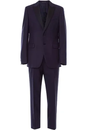 VALENTINO GARAVANI Jakkesæt, Herre, Blå, L, Uld, Stilfuldt kostume med unikt design