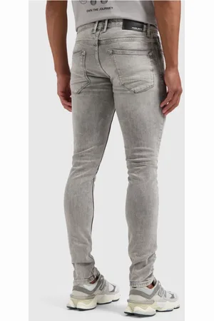 Pure Path Jeans, Herre, Grå, W30, Bomuld, Herre lysegrå skinny jeans