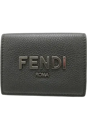 Fendi Pre-owned, unisex, Sort, ONE SIZE, Tyl, Pre-owned Laeder punge