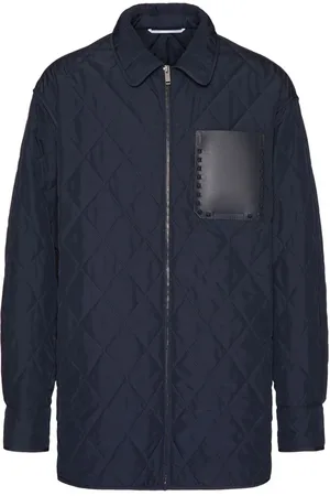 VALENTINO GARAVANI Jakke, Herre, Blå, L, Uld, Stilfuld jakke med unikt design