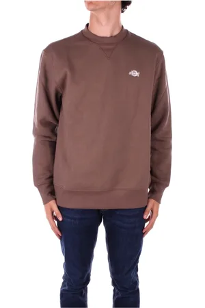 Dickies Sweathshirts & Hoodies, Herre, Brun, L, Bomuld, Brun Logo Front Sweater