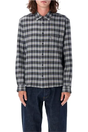 YMC YOU MUST CREATE Skjorte, Herre, Flerfarvet, L, Bomuld, Multi-farvet Ternet Skjorte Aw24