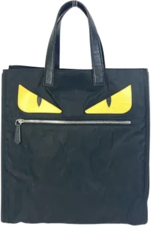 Fendi Pre-owned, Herre, Sort, ONE SIZE, Tyl, Pre-owned Stof fendi-tasker