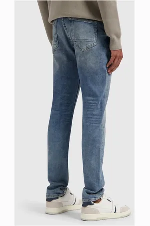 Pure Path Jeans, Herre, Blå, W28, Bomuld, Moderne Skinnyfit Jeans i Lyseblå