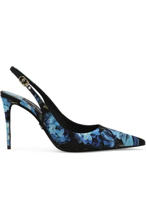 Dolce & Gabbana Sko, Dame, Blå, 39 1/2 EU, Elegant Slingback Pumps