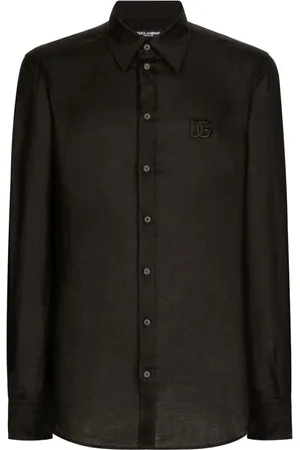 Dolce & Gabbana Skjorte, Herre, Sort, 3XL, Bomuld, Afslappet Bomuldsskjorte i Forskellige Farver