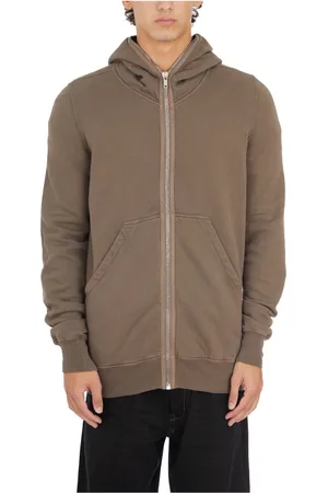 Rick Owens Sweathshirts & Hoodies, Herre, Grå, XL, Bomuld, Gimp Hoodie Dust
