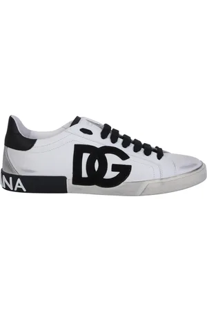 Dolce & Gabbana Sko, Herre, Hvid, 40 EU, Hvide Sneakers Portofino Linje Vintage Allure