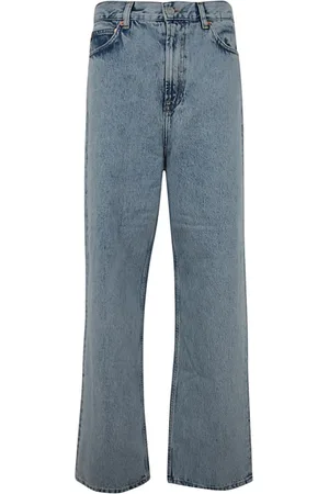 WARDROBE.NYC Jeans, Dame, Blå, W28, Bomuld, Blå Low Rise Jeans