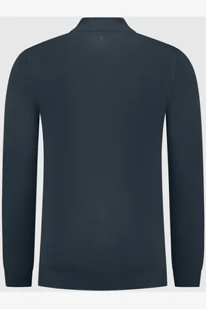 Pure Path Strik, Herre, Blå, XL, Nylon, Essentiel Striktrøje Halfzip Sweater Navy Blå